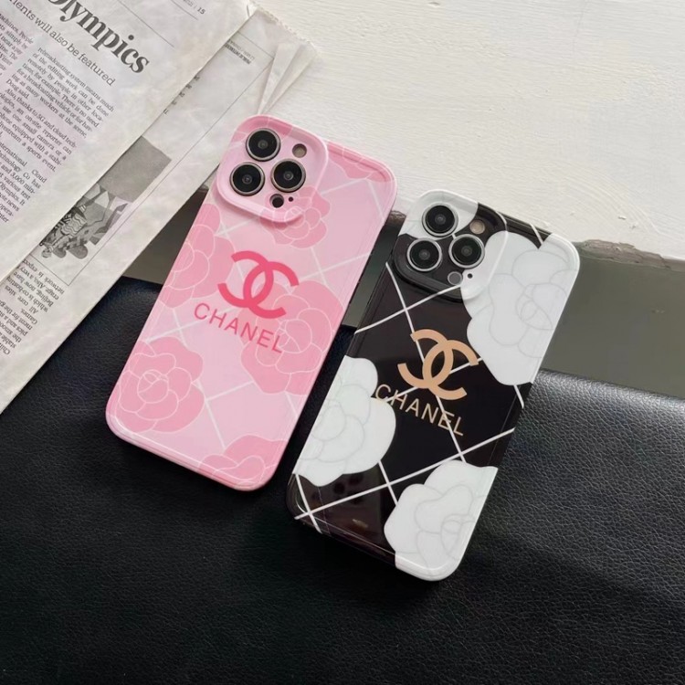 CHANEL ツバキ柄 アイフォン14pro/13pro maxケース レンズ保護 シャネル iPhone13/13proケース ブランド 手入れ安い iphone12pro maxスマホカバー 耐衝撃 アップル11pro maxケース 美しい 男女兼用