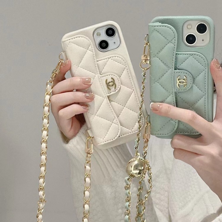 ブランド iphone 14plus/14ケース Chanel ショルダーチェーン付き ...