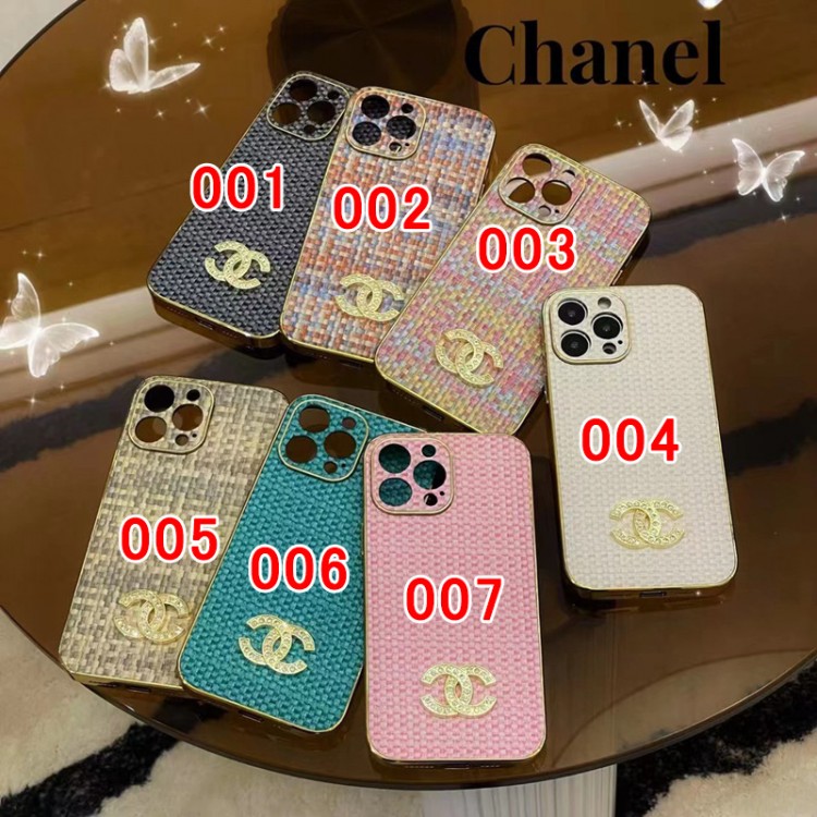 シャネル iPhone14/14PRO MAX携帯ケース 華やかなメッキ工芸 CHANEL アイファン14pro/14plusケース ブランド 背面ツイード地 iPhone13pro max/13pro/13スマホカバー 滑り止め iPhone12/12pro/12pro maxケース 落下保護 おしゃれ 可愛い レディース 