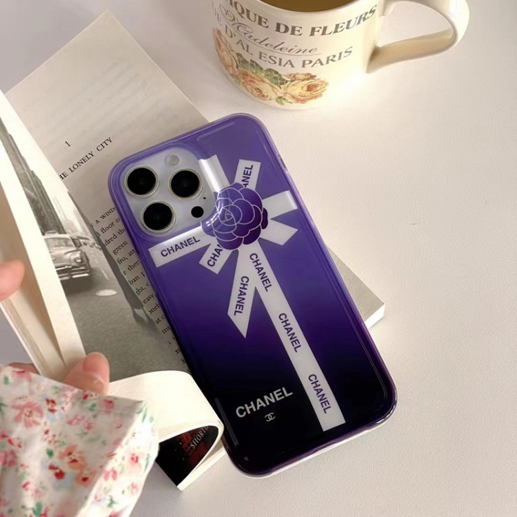 CHANEL アイフォン14proケース 柔らかTPU 衝撃吸収 シャネル iPhone14pro max plusスマホカバー かわいい ツバキ柄 ブランド iphone 14 13 pro maxスマホケース 神秘紫 アップル12pro/11 pro max/11ケース 黄変防止 オシャレ レディース愛用