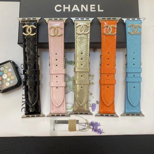 Chanel シャネル高級感 Apple Watch 8 9 ultra2  se2/6/5/4/3/2/1ベルト 軽量 フィット 通気性ハイブランドアップルウォッチ9  8/se2革ベルト 耐久性男性向けアップルウオッチ se2/7 スポーツベルト 上質ブランドiwatch 7バンド 丈夫