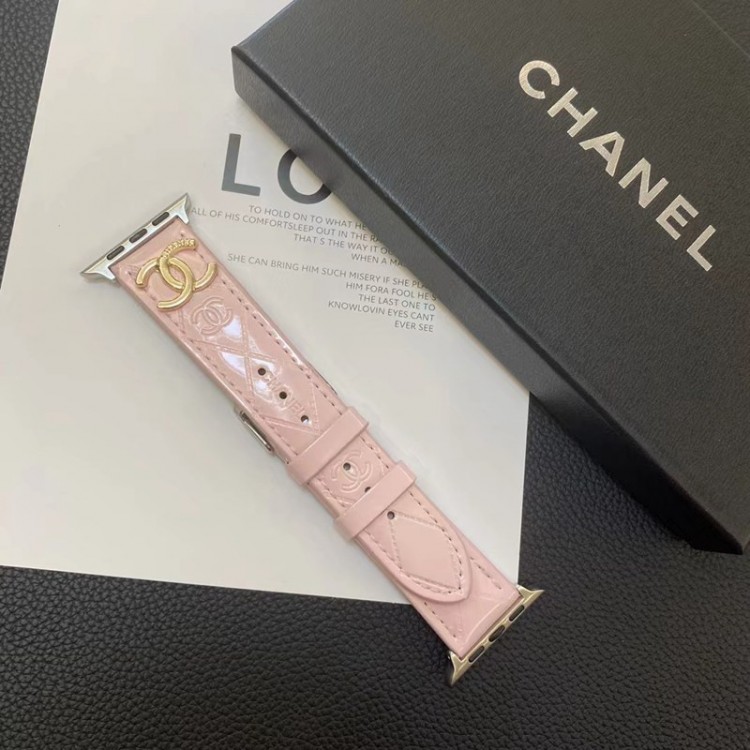 Chanel シャネル高級感 Apple Watch 8 9 ultra2  se2/6/5/4/3/2/1ベルト 軽量 フィット 通気性ハイブランドアップルウォッチ9  8/se2革ベルト 耐久性男性向けアップルウオッチ se2/7 スポーツベルト 上質ブランドiwatch 7バンド 丈夫