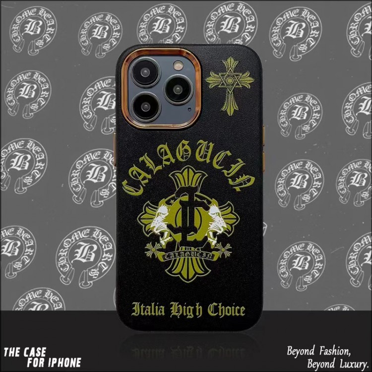 Chrome Hearts ブランド iphone 14Pro max/14Proカバー レンズ塗装加工 クロームハーツ iPhone14max/14ケース 衝撃吸収 アイフォン13pro max/13ケース 全面保護 キズ防止 iphone13pro/12pro max/12ケース 耐久性  精緻な工芸 メンズ レディース