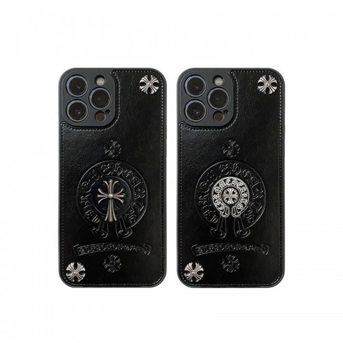 個性潮流 ブランド アイフォン14pro maxケースクロムハーツ 銀色十字架柄 CHROME HEARTS IPHONE 14/14+/14pro携帯カバー 背面レザー 耐衝撃 iPhone13pro/13/13PRO MAX ケース 軽量 フィット iPhone12/2proカバー おしゃれ  アップル12pro max/11/11proケース 指紋防止 メンズ