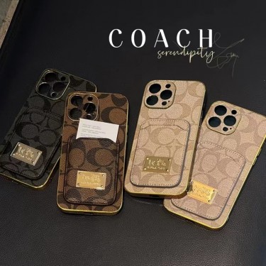 コーチiPhone14pro max/15plusケースブランド coach アイフォン14Pro/15カバー メッキデザイン iphone15Pro max/13Pro/15ケース 耐久性 IPhone12pro max/12pro/12フルカバー 落下保護 おしゃれ iphone11pro/11 pro max/11/se2ケース高品質 おしゃれ 男女兼用 シンプル 激安