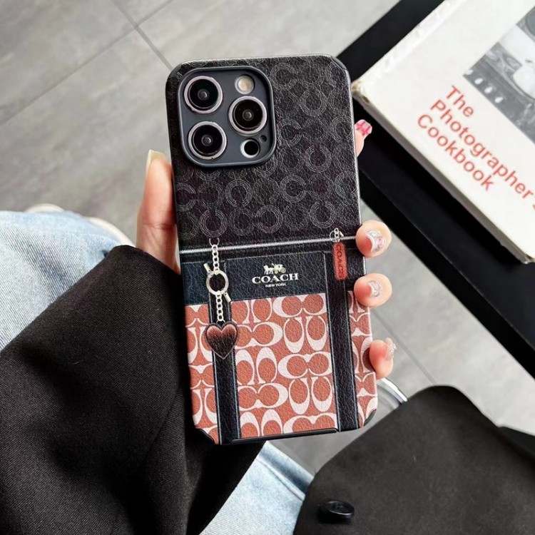 Coach コーチブランドiPhone15 14pro maxケースメンズiPhone 15pro max/14proスマホカバー耐衝撃オシャレ芸能人愛用するブランドアイフォン15 14 proケースカバー