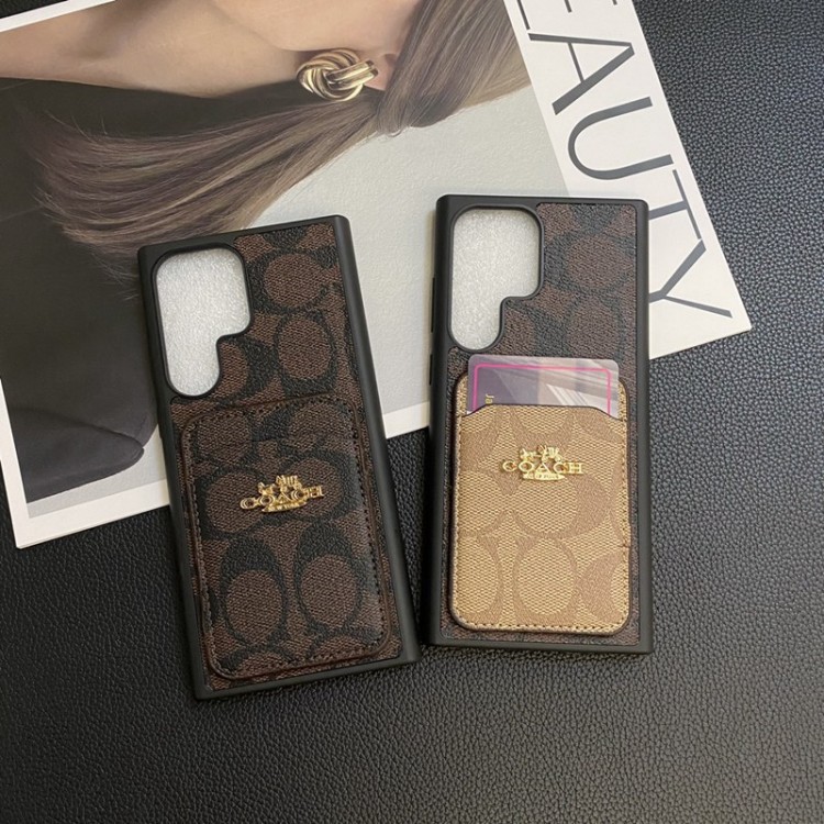 Coach コーチギャラクシーs23 s24 ultraスマホケースレディース人気 Samsung s24 s23 + ultra iphone 14 15 pro plusブランドスマホカバーgalaxy s23 s22 ultra plusエースハイブランドブランド軽量サムスンs24 s23/s24+/s23ultra iphone 14 15スマホカバー