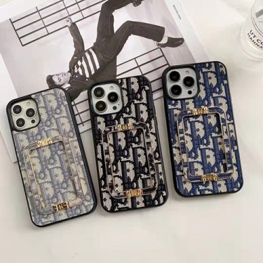 DIOR アイフォン14pro maxケース 金具グリップ ディオール iPhone14pro/14plusケース ハイブランド 落下防止 iphone13/13Pro/13pro maxケース背面布 指紋防止 アップル12PRO/12pro max携帯カバー 耐衝撃 メンズ レディース 