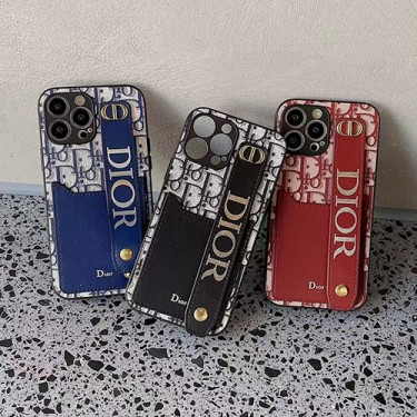 DIOR ブランドIPHONE13pro max/13pro/13スマホケース カードポケット付き ディオール iPhone12pro/12pro max/12カバー 革ベルト付き 経典柄 アイフォン11pro max/11pro/11ケース ファッション 男女