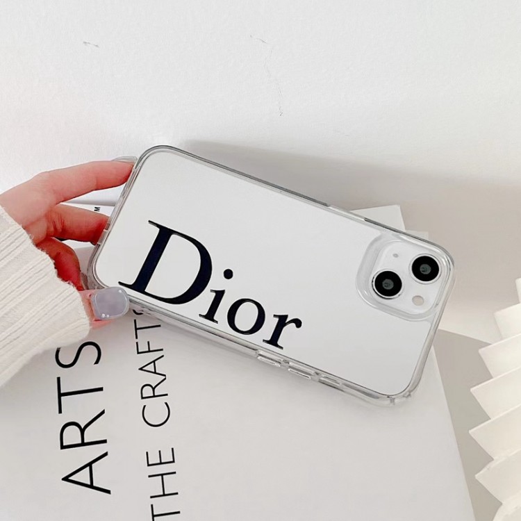 Dior/ディオール iPhone13pro max 14 スマホケース 鏡面デザイン ブランド iphone13/13PROカバー ロゴ入れ アップル12proケース 四角保護 iPhone12pro max保護カバー 手入れ安い アイフォン11ケース 個性 オシャレ 男女ペア