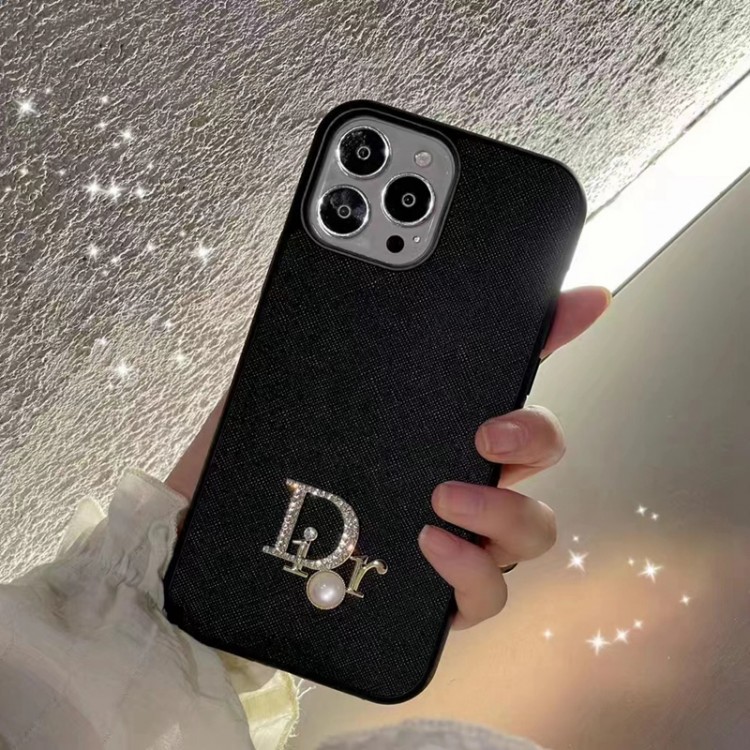 DIOR 立体ロゴ iphone14 pro/14 maxケース ブランド  輝きダイヤモンド ディオール iphone14pro max/14スマホカバー 柔らかいフレーム アイフォン13pro/13miniスマホケース 落下保護 IPHONE12/12Pro maxケース 黒白デザイン 滑り止め レディース 男性