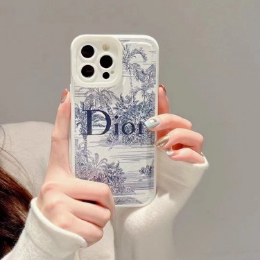 ディオール アイファン14pro/14plusケース ブランド 復古スタイル Dior iPhone 14/14pro max保護カバー 柔らかいレザー 衝撃吸収 IPHONE13pro max/13/13proスマホケース 森の柄 iPhone12/12pro/12Pro maxケース 指紋 キズ防止 レディース メンズ 軽量