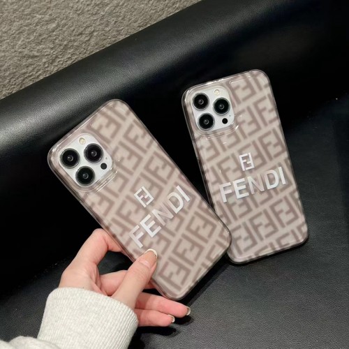 フェンディ アイファン14pro/14カバー 光沢感 クリア FENDI ブランド iPhone14pro max/14+スマホケース 柔らかい 耐衝撃 iphone13/13Pro/13Pro maxケース 黄変防止 流行り iphone12pro max/12pro/11ケース 若者 ファッション 大人気