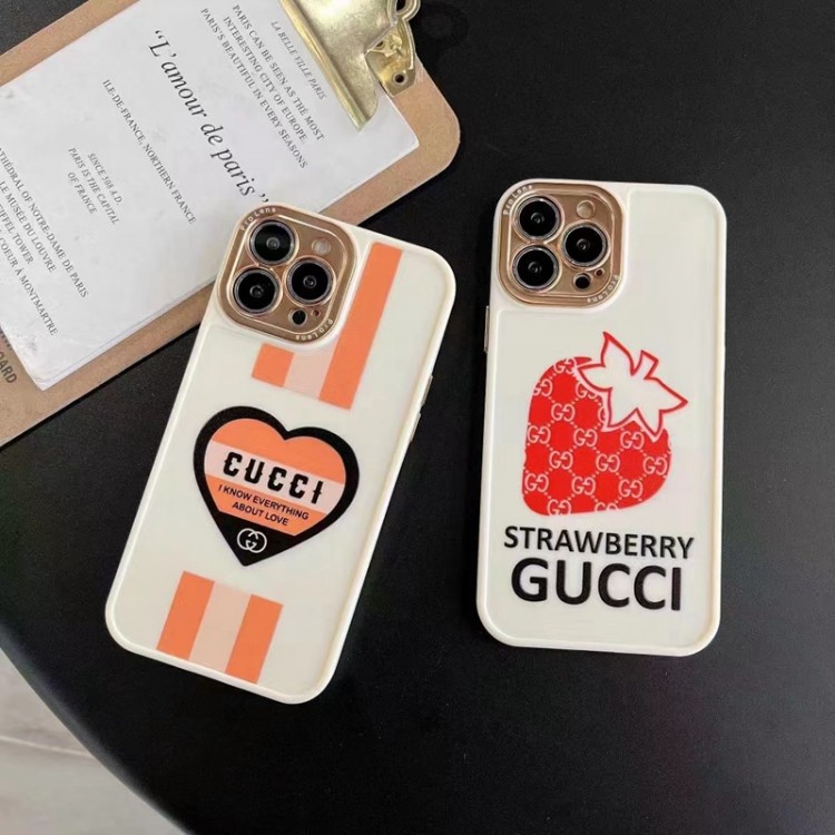 ハイブランド iphone14/13proケース gucci ハート柄 グッチ