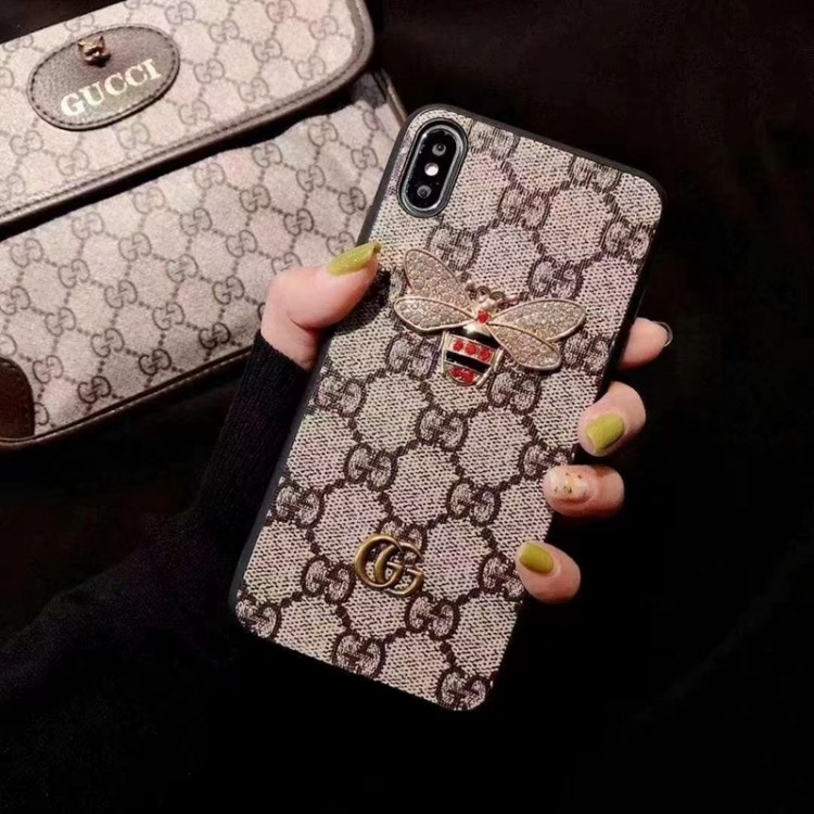 GUCCI ブランド iPhone14pro/14plusスマホケース 金具蜜蜂柄 グッチ iPhone14pro max/14ケース おしゃれ キラキラ アイフォン13pro max/13proケース 耐衝撃 iPhone12pro/12ケース 定番デザイン IPHONE11pro maxケース ファッション 男女兼用