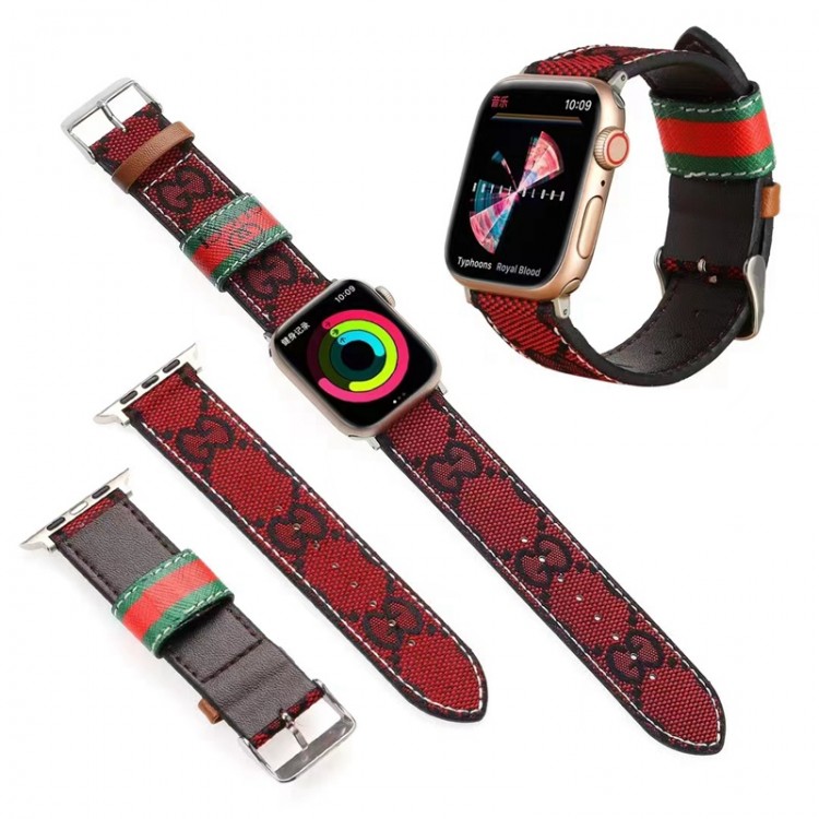 グッチバーバリー Apple Watch ultra2 9バンド 通気性 ブランド BURBERRY アップルウオッチ9 8/se2 革ベルト 柔らか apple watch 7/6/5/4/3/2/1バ交換バンド 個性 ファッション 人気 GG柄 メンズ 