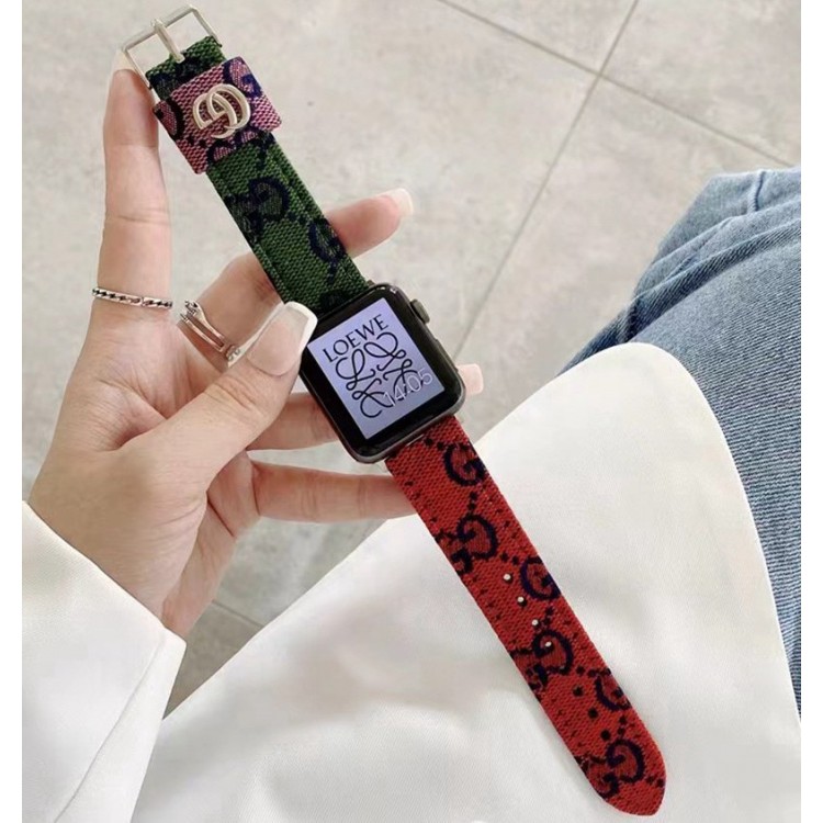 Gucci グッチ高級感 Apple Watch se2/6/5/4/3/2/1ベルト 軽量 フィット 通気性ブランドiwatch 7バンド 丈夫ブランド apple watch ultra シリコンバンド 痛くないApple Watch ultra/8/7/6ブランドベルト 流行り