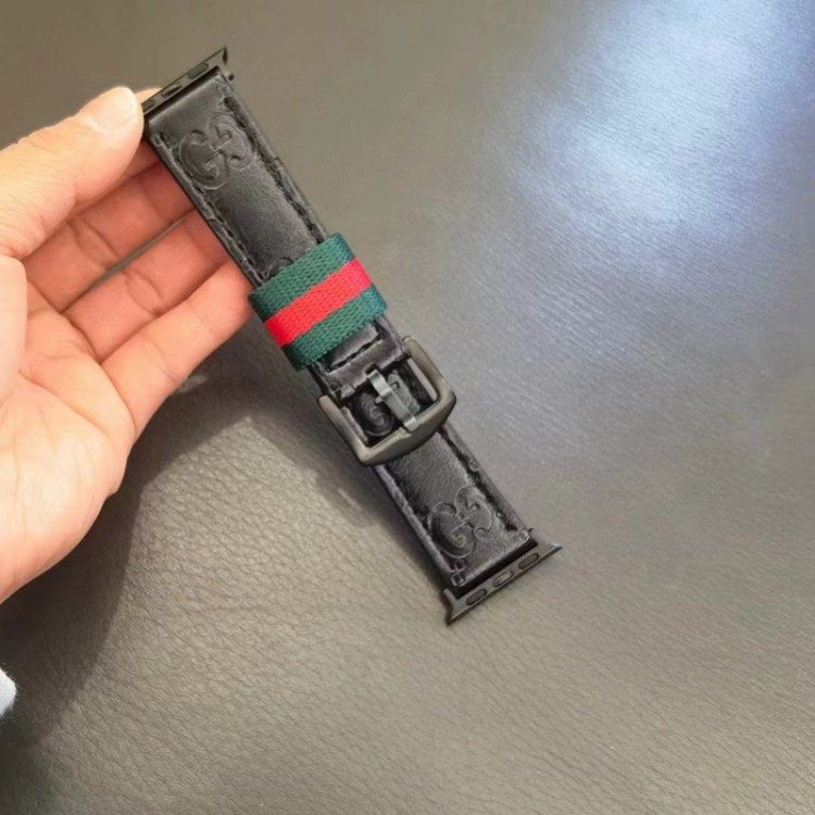 Gucci グッチ高級感 Apple Watch se2/6/5/4/3/2/1ベルト 軽量 フィット 通気性男性向けアップルウオッチ se2/7 スポーツベルト 上質ブランドiwatch 7バンド 丈夫ブランド apple watch ultra シリコンバンド 痛くない