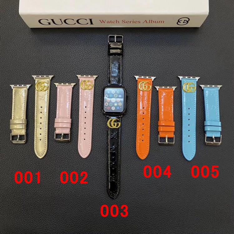 Gucci グッチブランド Apple Watch 9/se2/ultra バンド 華奢革 交換バンド アップルウォッチ ultraブランドベストハイブランドアップルウォッチ9/8/se2革ベルト 耐久性ブランド apple watch ultra シリコンバンド 痛くない