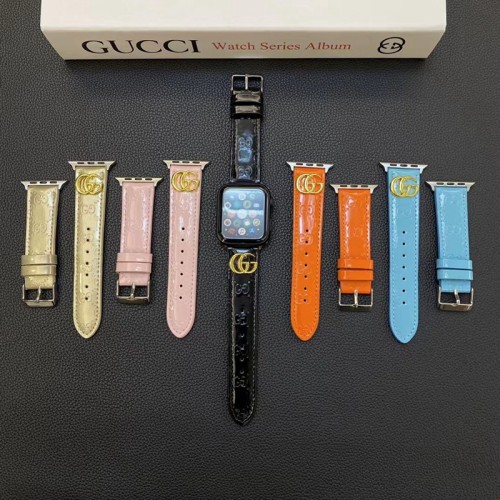 Gucci グッチブランド Apple Watch 9/se2/ultra バンド 華奢革 交換バンド アップルウォッチ ultraブランドベストハイブランドアップルウォッチ9/8/se2革ベルト 耐久性ブランド apple watch ultra シリコンバンド 痛くない