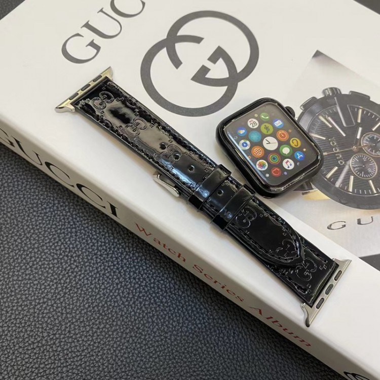 Gucci グッチ アップルウォッチ ultraブランドベスト高級感 Apple Watch se2/6/5/4/3/2/1ベルト 軽量 フィット 通気性男性向けアップルウオッチ se2/7 スポーツベルト 上質Apple Watch ultra/8/7/6ブランドベルト 流行り