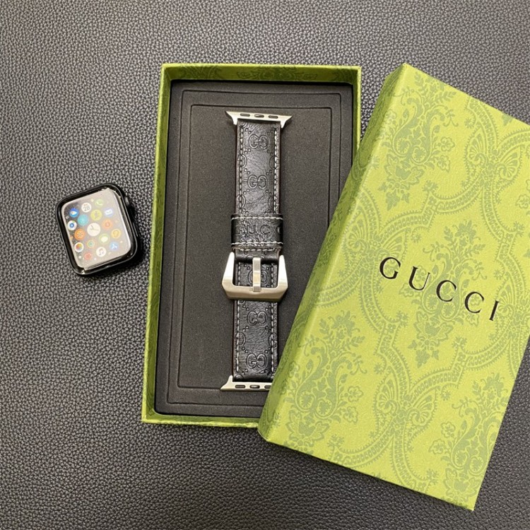 Gucci グッチブランド Apple Watch 9/ultra バンド 華奢革 交換バンド アップルウォッチ ultraブランドベスト男性向けアップルウオッチ se2/7 スポーツベルト 上質ブランド apple watch ultra シリコンバンド 痛くない