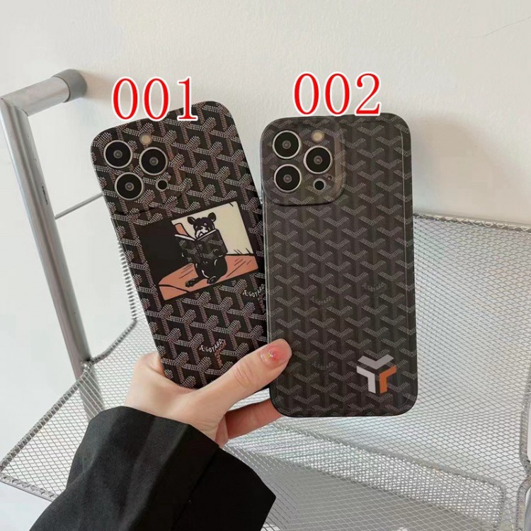 ゴヤール iphone14/13pro保護カバー 耐衝撃 Goyard ブランド 定番 IPHONE13pro maxケース オシャレ アイフォン12pro max/12カバー 高品質 手入れ安い iphone11pro maxケース 薄型 通気性