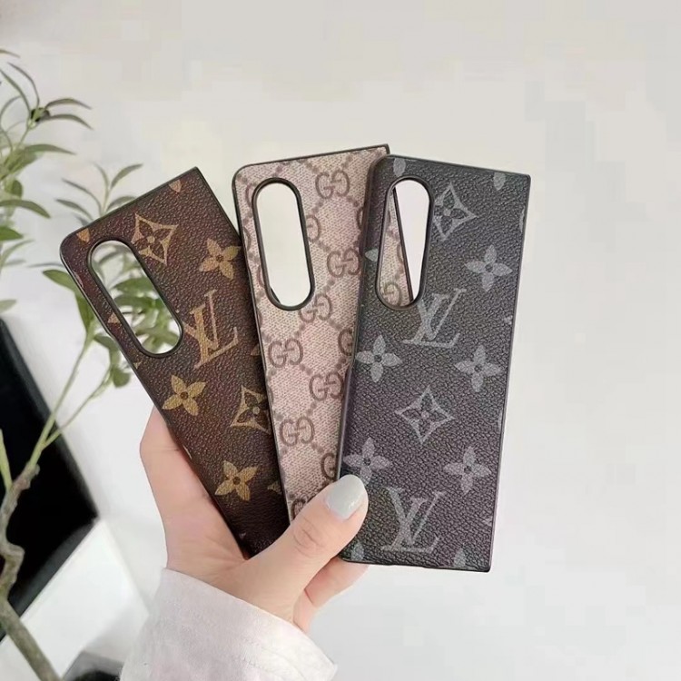 LV ブランドギャラクシーZFold3/Fold2/Fold携帯ケース 人気柄 高級感 ルイヴィトンGalaxy Z Flip3/Flip革ケース 耐久性 落下保護 サムスン z fold3カバー軽量 オシャレ 激安 メンズ レディース