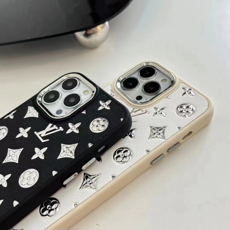 ルイヴィトン アイファン14pro携帯カバー 華やかなモノグラム柄 LOUIS VUITTON iPhone14pro max/14plusケース ブランド メッキ加工 iPhone14/13/13proケース レザー輝き iPhone13pro max/12pro/12/12promaxカバー  高品質 おしゃれ 男女