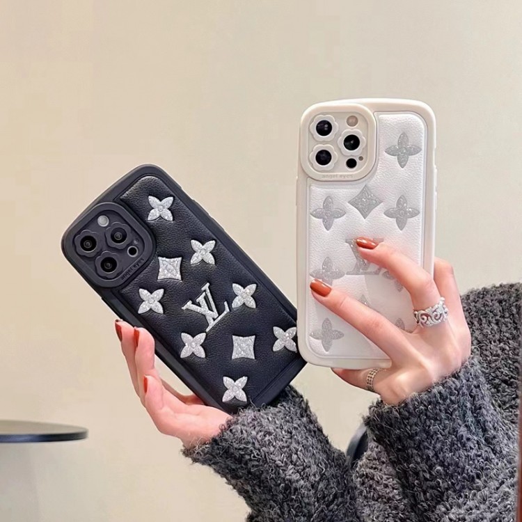 ルイヴィトン アイファン14pro携帯カバー 華やかなモノグラム柄 LOUIS VUITTON iPhone14pro max/14plusケース ブランド メッキ加工 iPhone14/13/13proケース レザー輝き iPhone13pro max/12pro/12/12promaxカバー  高品質 おしゃれ 男女