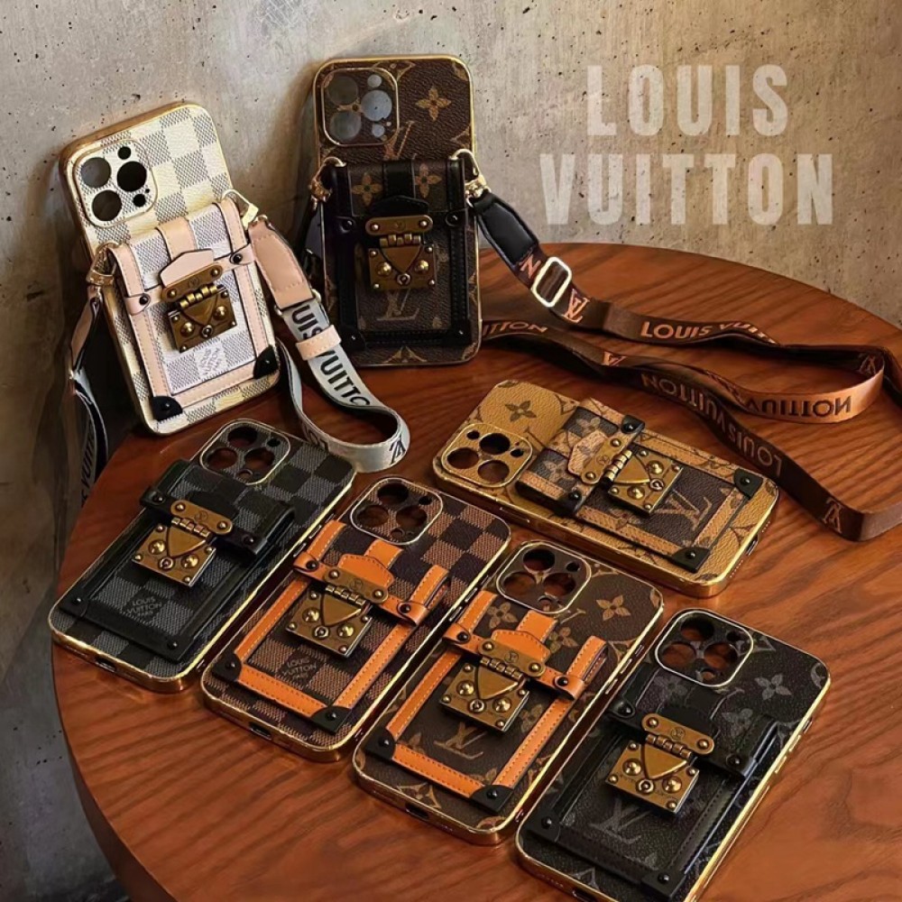 LV iphone14/13/12 mini/12 pro maxケースアイトランクヴィトン マルチ 