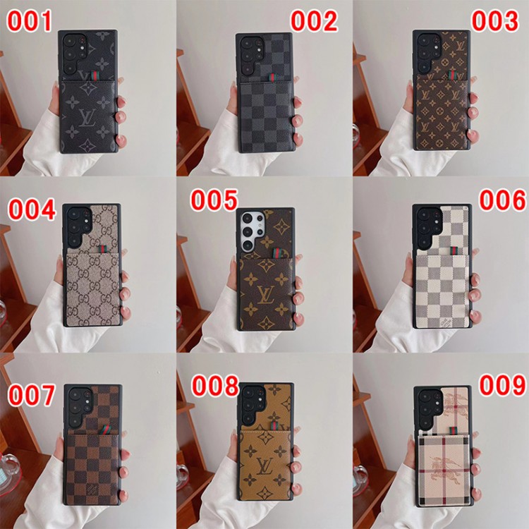 ルイヴィトン Galaxy S23 ULTRA ケース ハイブランド ビジネス モノグラム柄 Gucci ギャラクシーs23 plusスマホカバー カードポケット付きSamsung s23/s23+/s22ultraスマホケース 華奢デザイン galaxy s21 s20 ultra plusケース 落下保護 ファッション 男女兼用