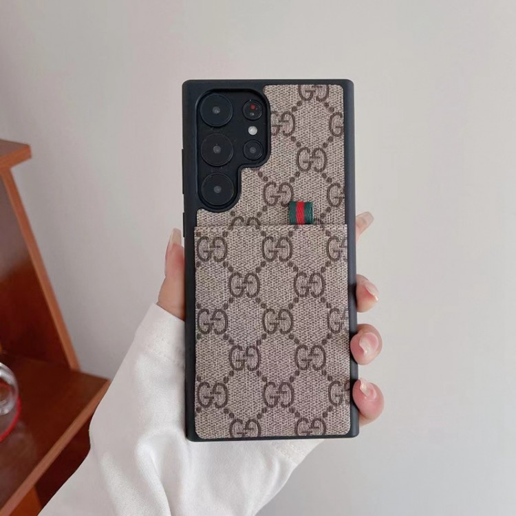 ルイヴィトン Galaxy S23 ULTRA ケース ハイブランド ビジネス モノグラム柄 Gucci ギャラクシーs23 plusスマホカバー カードポケット付きSamsung s23/s23+/s22ultraスマホケース 華奢デザイン galaxy s21 s20 ultra plusケース 落下保護 ファッション 男女兼用