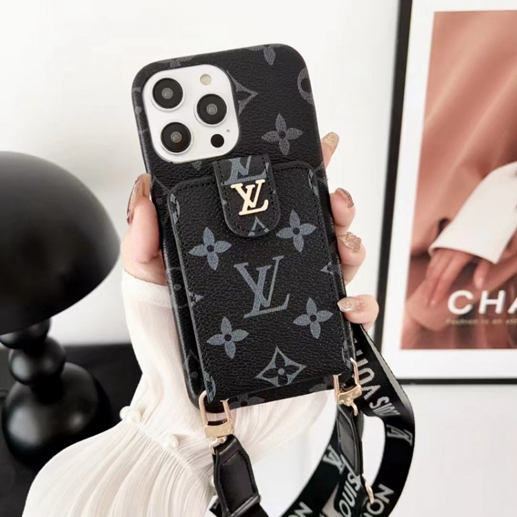 ルイヴィトン iPhone15/14+ proケース ブランド カード収納ポケット LV アイフォン15pro/14 pro maxスマホカバー 高品質 オシャレ iPhone 14 13 miniケース 取り外しストラップ iPhone 13 12 pro max/11proスマホケース 携帯便利 iPhone xs max/xr/8pケース 耐用性 ファッション