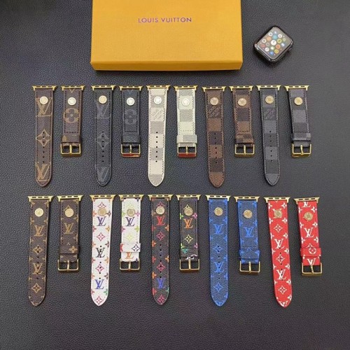 Lv ルイヴィトン アップルウォッチ ultraブランドベスト高級感 Apple Watch9 8 7 ultra 2  se2/6/5/4/3/2/1ベルト 軽量 フィット 通気性ハイブランドアップルウォッチ 8/se2革ベルト 耐久性ブランド apple watch ultra シリコンバンド 痛くない