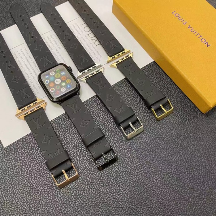 Lv ルイヴィトンブランド Apple Watch ultra バンド 華奢革 交換バンド アップルウォッチ ultraブランドベストブランドiwatch 7バンド 丈夫Apple Watch ultra/8/7/6ブランドベルト 流行り