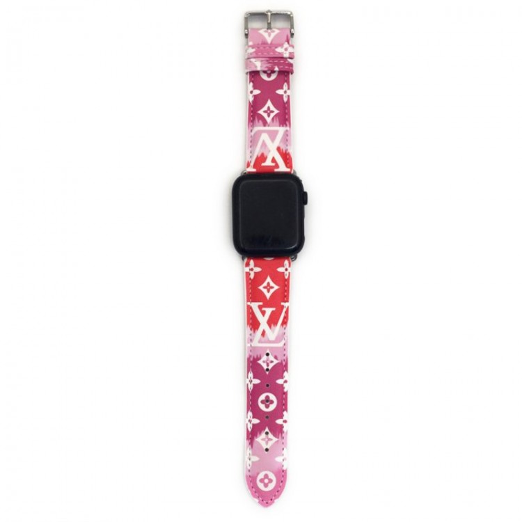 Lv ルイヴィトンブランド Apple Watch 9 ultra バンド 華奢革 交換バンド アップルウォッチ ultra 49mmブランドベスト高級感 Apple Watch9 8 7  se2/6/5/4/3/2/1ベルト 軽量 フィット 通気性ブランド apple watch ultra 2 49mmシリコンバンド 痛くない