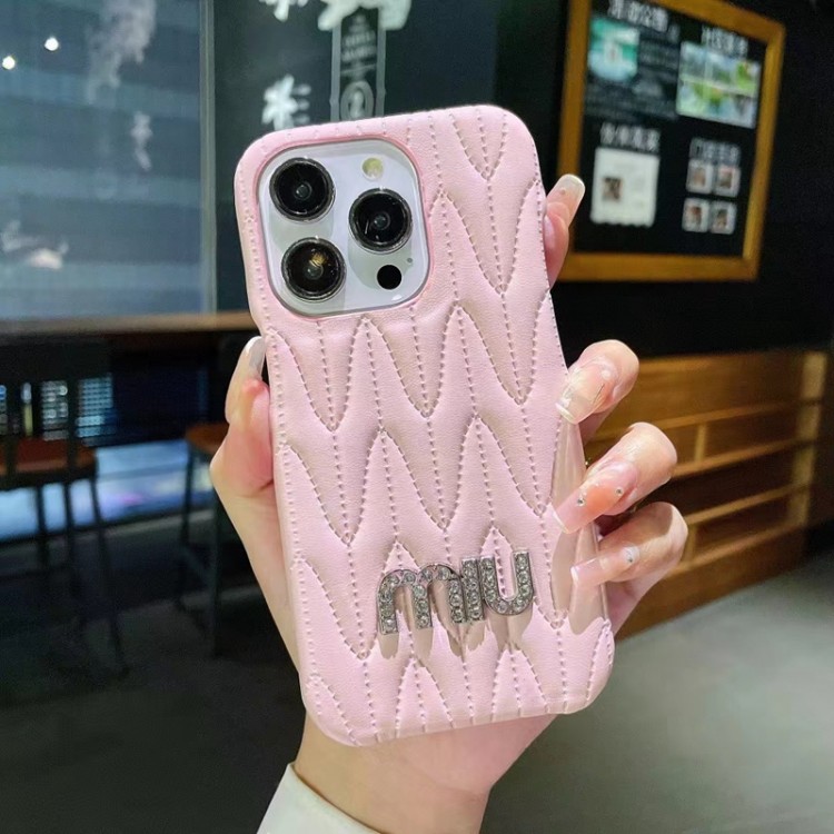 MiuMiu アイフォン15 14proカバー 軽量 ミュウミュウ iphone 14 pro