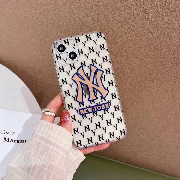 ハイブランド NEW ERA アイフォン14/13PRO MAXケース 個性 MLB 潮流 ファッション iPhone 13proスマホカバー 透明デザイン IPHONE12Pro maxケース 黄変防止 IPHONE11/11pro max携帯カバー人気 おしゃれ