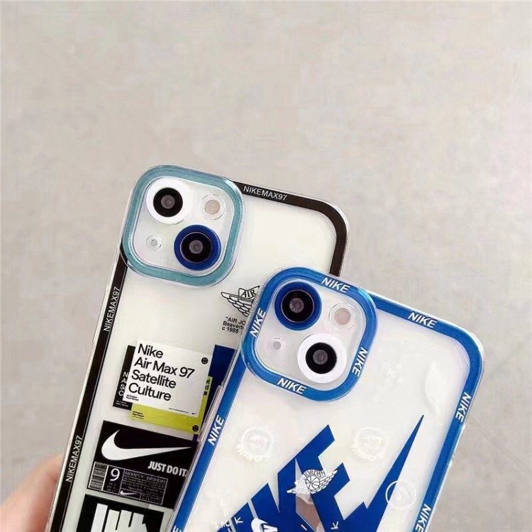 NIKE アイフォン13/13proクリアカバー 流行り ナイキiphone13pro max ケース ブランド 耐衝撃 おしゃれ iPhone12pro max携帯カバー 個性タグ柄 iphone11pro/11ケース 大人気ファッション