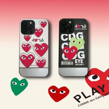 ブランド CDG プレー iPhone14pro maxカバー 個性心柄 ナイキ iPhone 14 pro plusスマホケース 塗装デザイン アイフォン 13 12 pro maxケース 流行り 落下保護 iPhone14/13pro/12/11携帯ケース レンズカバー 人気 メンズ ファッション