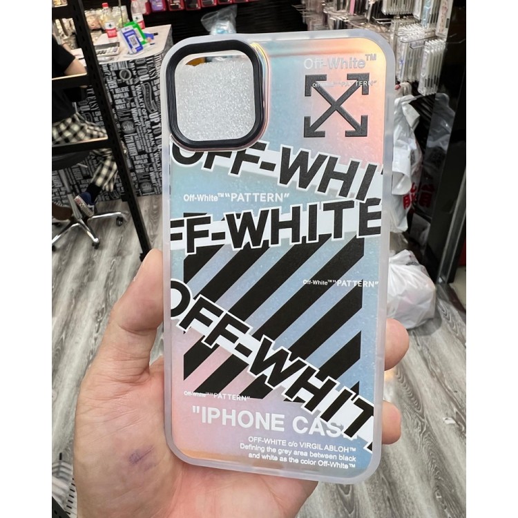 オフホワイト iphone13proカバー 半透明 ソフト ブランド off-white アイフォン13pro max/13保護ケース 黄変防止 iPhone12/12pro/12pro maxスマホカバー 耐衝撃 IPHONE11pro/11pro maxケース 個性プリント柄 ファッション 男性