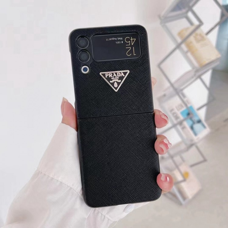 プラダ ブランド Galaxy z fold3/zflip3ケース 落下保護 PRADA ギャラクシーz flip/zfold保護カバー 簡約スタイル 高級感 GALAXY Z Fold3ケース 耐久性 軽量 オシャレ 大人気 メンズ 激安 レディース 