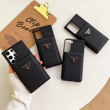 PRADA ギャラクシー S22/S22ultra/S22+携帯カバー 高品質 フィット プラダ Galaxy s21ultra/s21+/S21スマホケース 簡単ジャケット型 背面ポケット付き GALAXY S20/NOTE20ultra 純正ケース 簡約 オシャレ 男女兼用