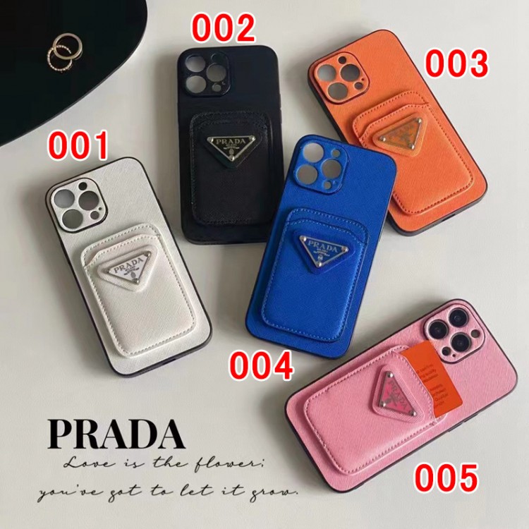 プラダ iPhone 15/15 PROケースブランド カード入り ブランド Prada アイフォン15 pro max/14 plus携帯カバー レンズ保護 iphone 13 pro/13/13 pro maxスマホケース 落下保護 おしゃれ iPhone12/12 pro/12 pro maxケースレザー製 軽量 ファッション