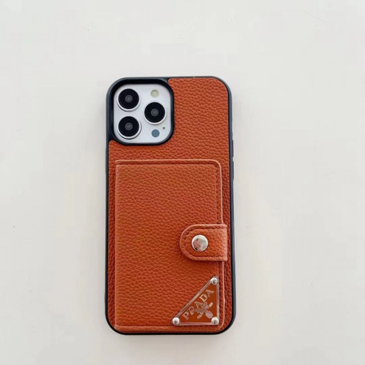 Prada ブランドiPhone15 14pro maxケースレディース向けブランドプラダアイフォン15plus 14プロマックスマホカバー上品優雅iPhone 15pro max/14proスマホカバー耐衝撃オシャレカード収納便利人気