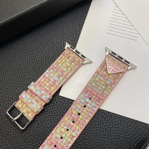 Prada プラダハイブランドアップルウォッチ9/8/se2革ベルト 耐久性ブランドiwatch 7バンド 丈夫ブランド apple watch ultra シリコンバンド 痛くないApple Watch ultra/8/7/6ブランドベルト 流行り