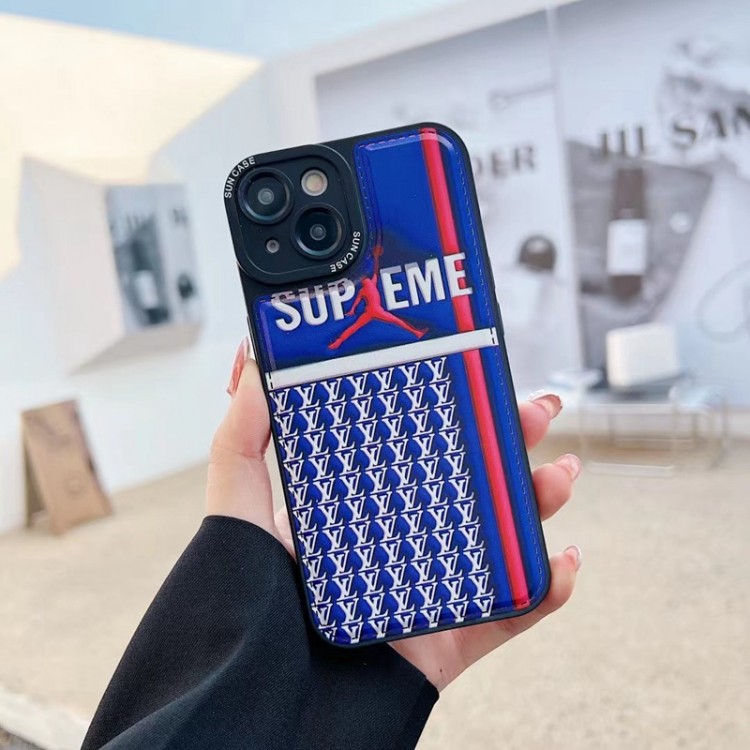 Supreme コラボ ナイキ アイフォン14pro plusスマホケース 柔らか 着脱安い シュプリーム iPhone 14 pro maxカバー 衝撃吸収 iphone14スマホカバー 個性 スポーツ iphone13/13pro max/13proケース 流行り アイフォン12 11 pro maxスマホケース レンズカバー 男女