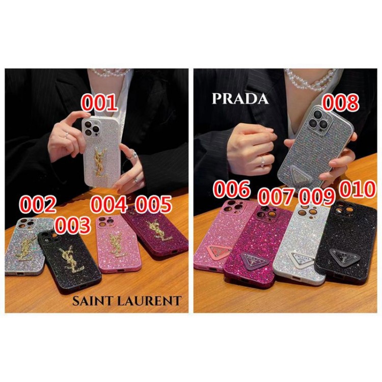 Prada プラダ Ysl イブサンローラン iPhone 15 PLUS 14 pro maxブランドスマホケース芸能人愛用するブランドアイフォン15 14 proケースカバーアップル15/14 pro max plusケース全機種対応パロディ