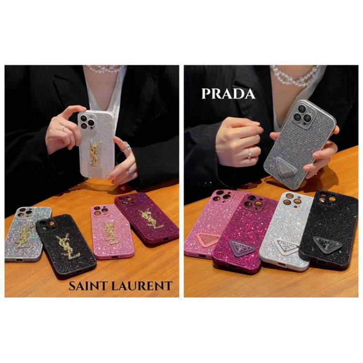 Prada プラダ Ysl イブサンローラン iPhone 15 PLUS 14 pro maxブランドスマホケース芸能人愛用するブランドアイフォン15 14 proケースカバーアップル15/14 pro max plusケース全機種対応パロディ